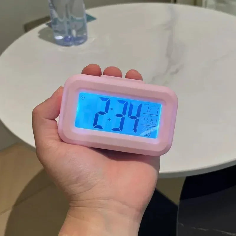 Desk Decorations Table Clock Bedroom Decoration Led Digital Alarm Clock Data Times Calendar Electronic Multi-function Desktop