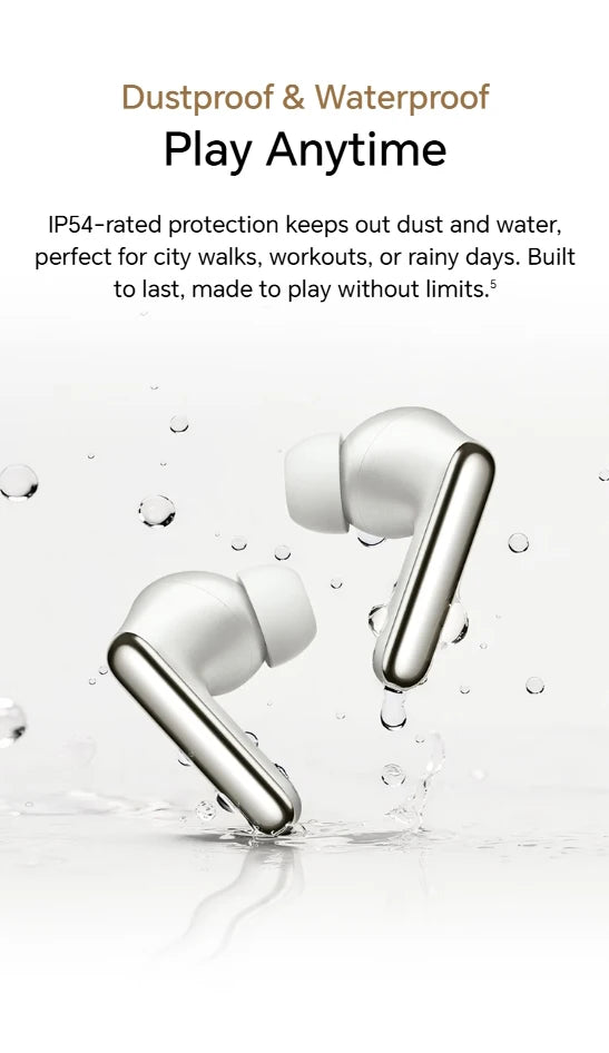 HONOR Earbuds 4 Earphones Wireless Bluetooth 5.3 Headphones Hybrid Active Noise Cancellation Earbuds Low Latency Headset Gaming