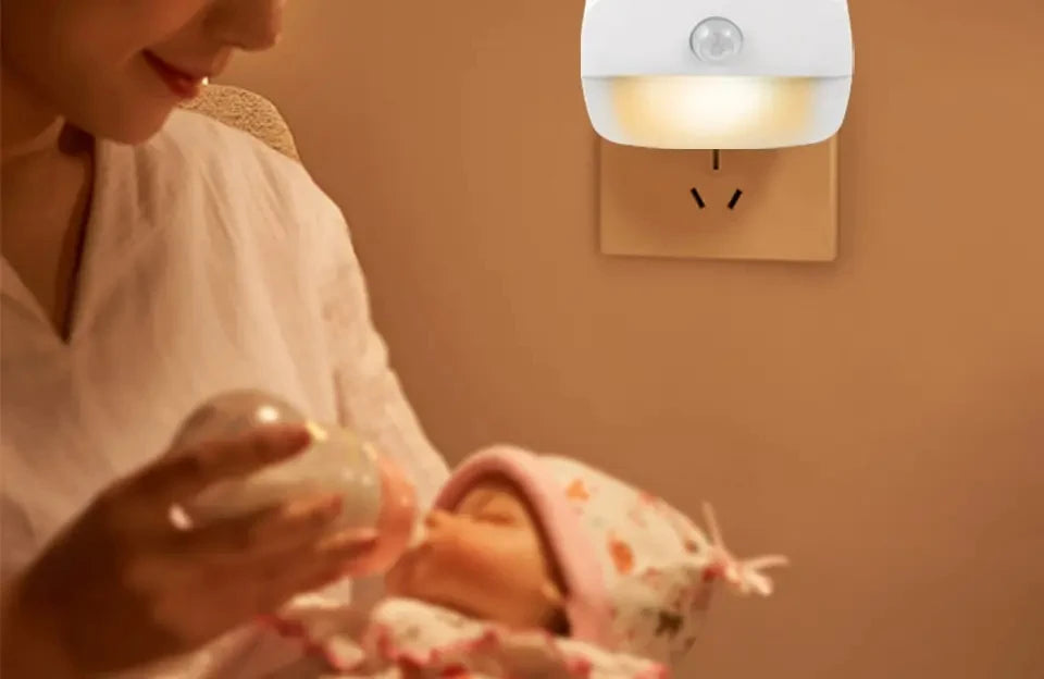 Motion Sensor Plug-In LED Night Light – EU & US Plug