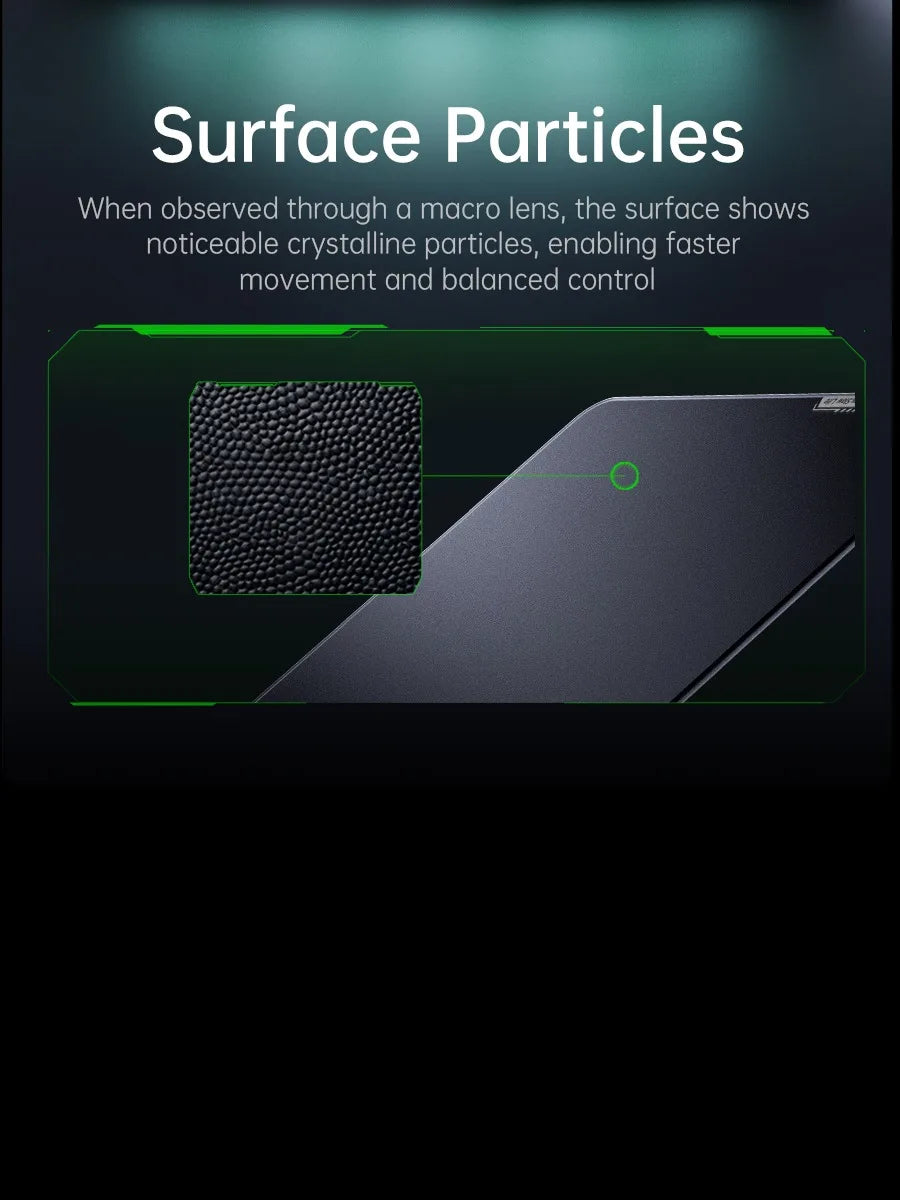 GlideCore™ Tempered Glass Gaming Mouse Pad