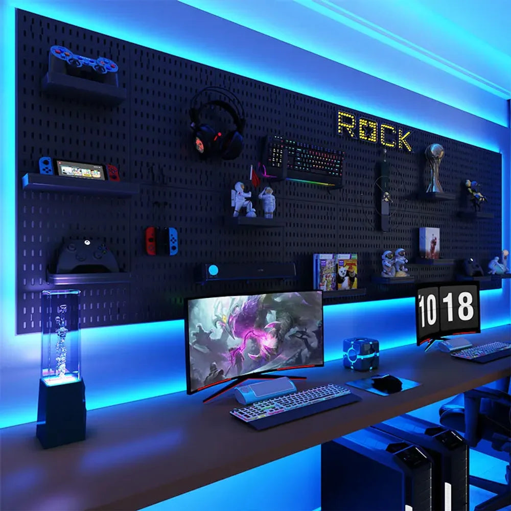 GridForge™ Modular Wall Pegboard System