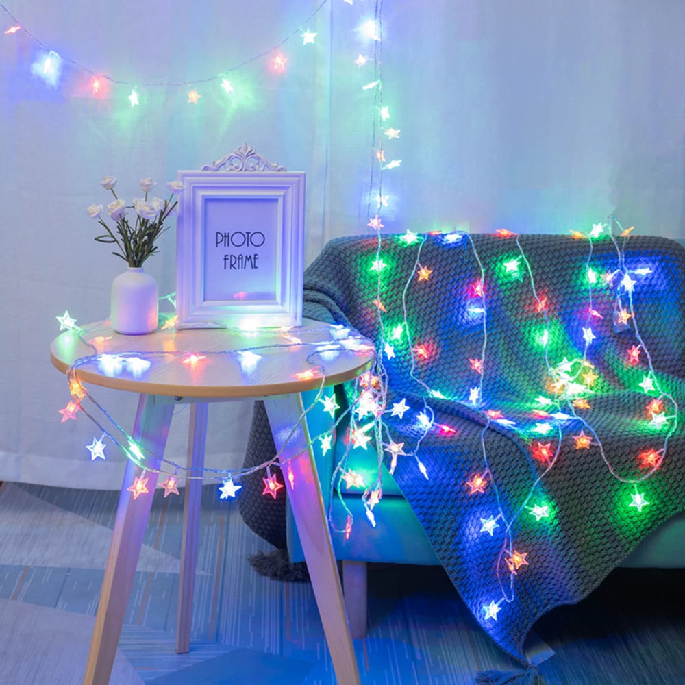 LED Star Fairy String Lights – Indoor & Outdoor Garden Party