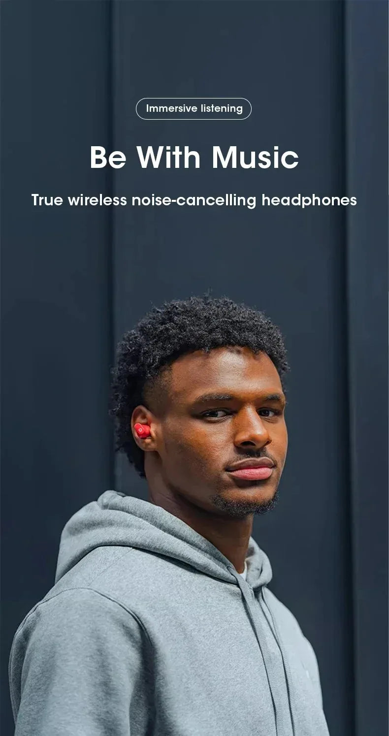 Buds 4 Pro Wireless Earbuds Bluetooth Earphones Noise Reduction Headphones HiFI Stereo Sound Built-in Mic Headset