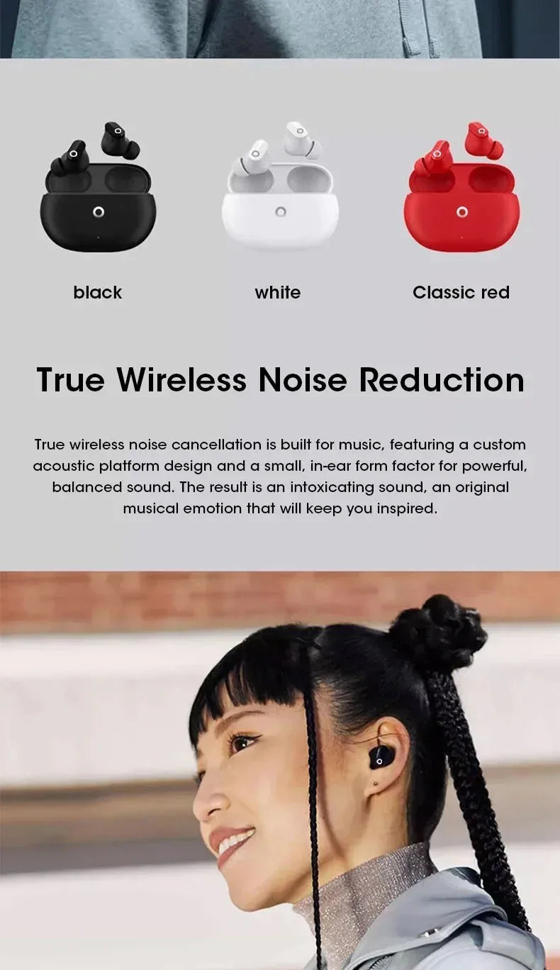 Buds 4 Pro Wireless Earbuds Bluetooth Earphones Noise Reduction Headphones HiFI Stereo Sound Built-in Mic Headset