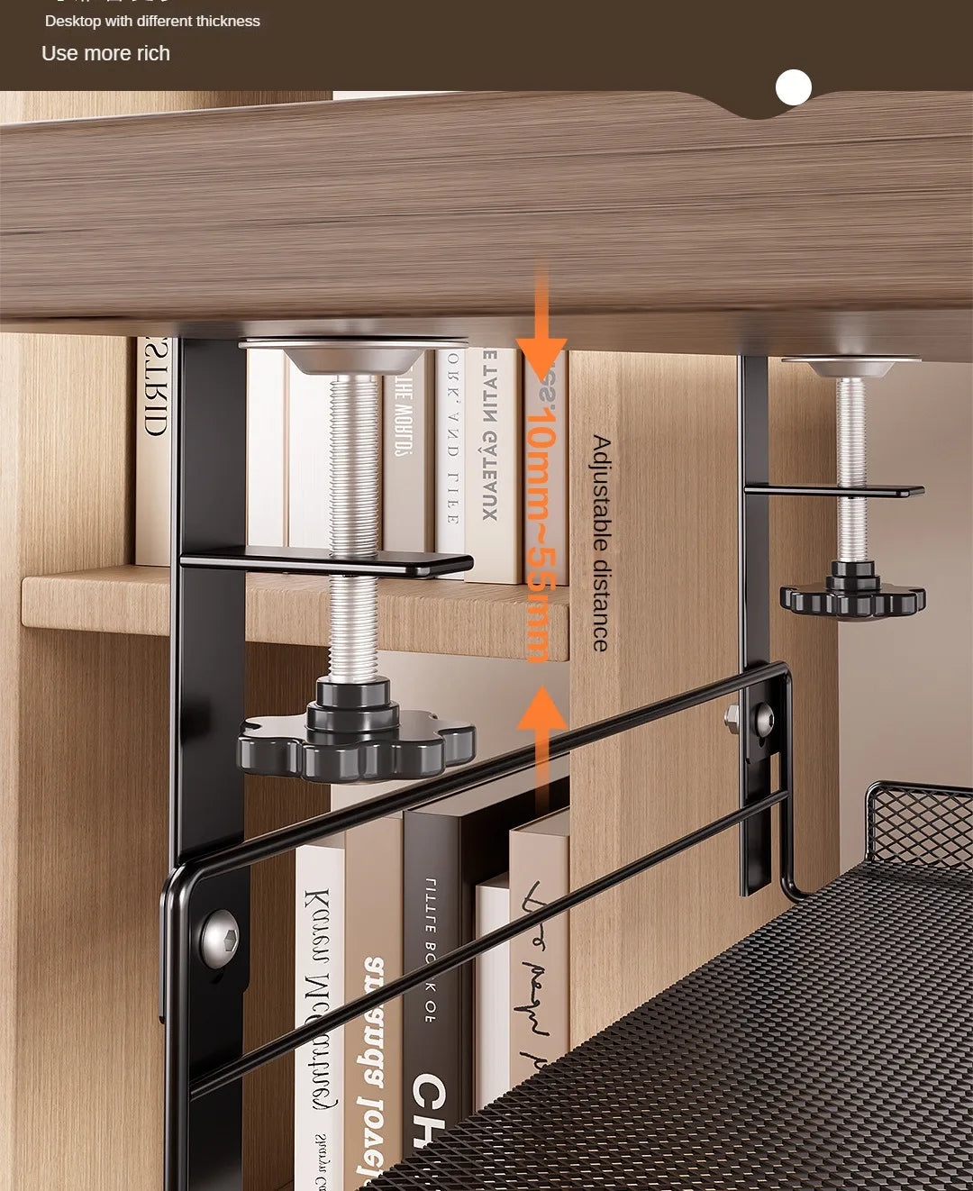 CableVault™ No-Drill Under Desk Cable Tray