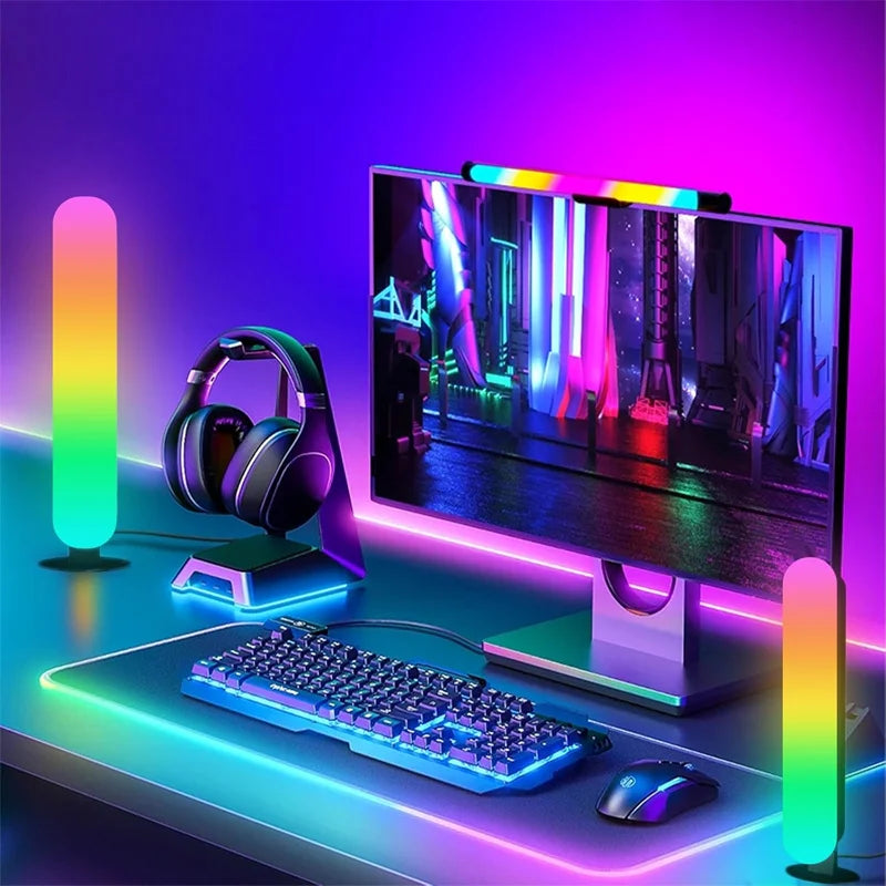Desktop RGB Computer Monitor Light Bar Music Rhythm LED Holiday Atmosphere Decoration LIght E-sports TV Background Wall Lighting