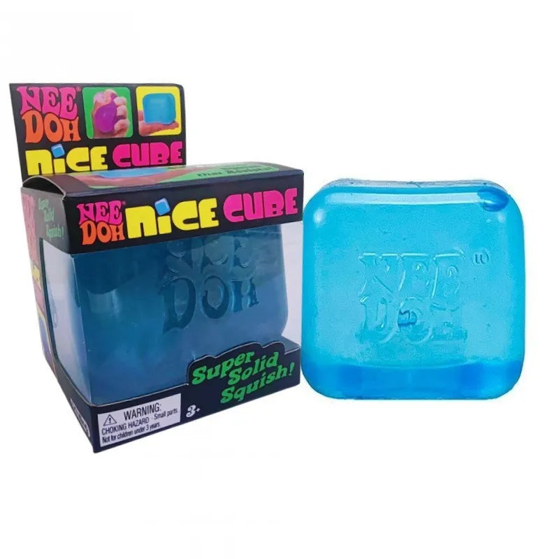 Needoh Squishy Slow Rebound Cube Sensory Stress Relief Toy, Anxiety Relief & Focus Enhancement, for All Ages