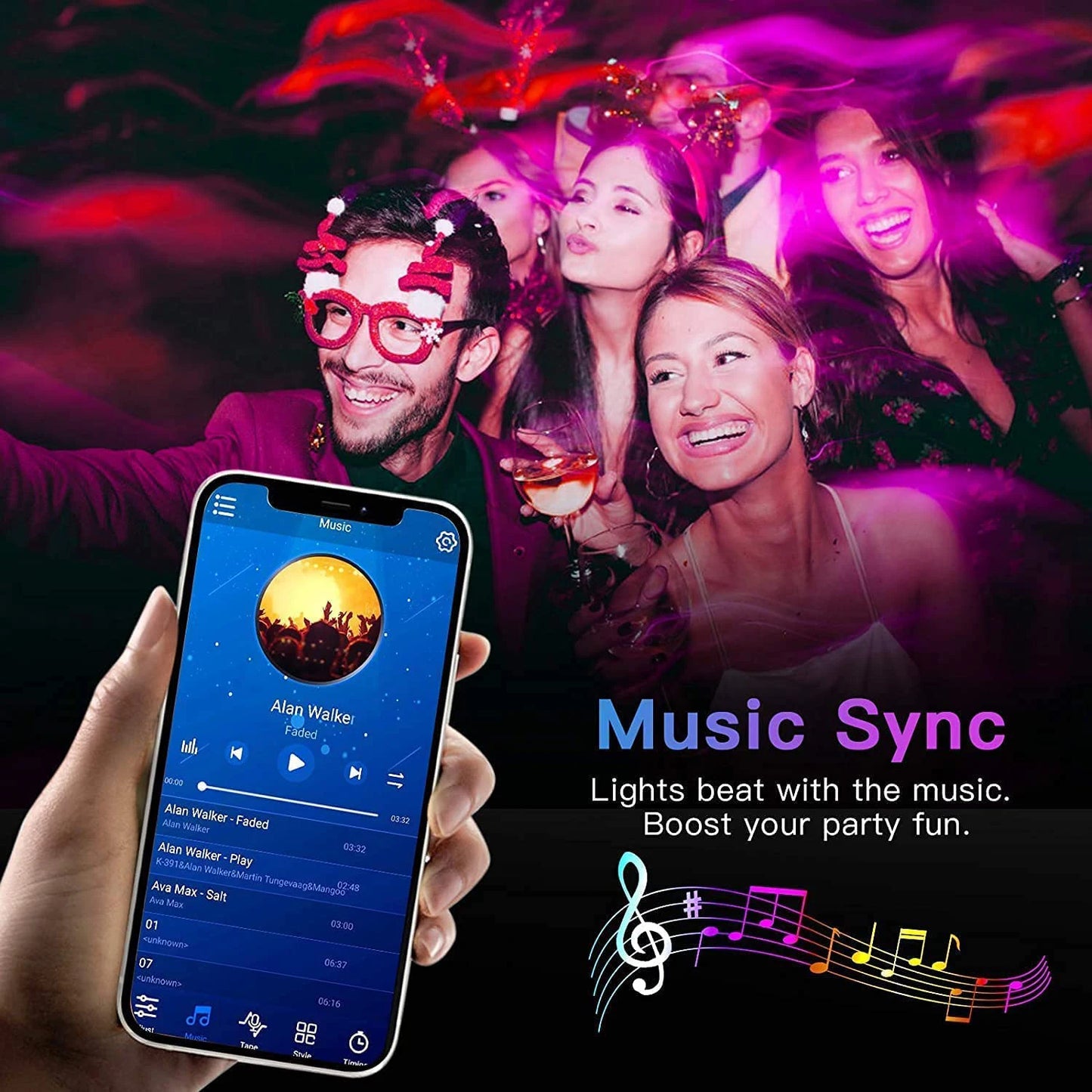 Music Sync RGB LED Strip Lights – 10m, 20m & 30m