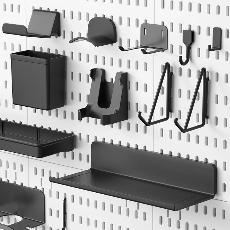 GridForge™ No-Drill Pegboard Shelf