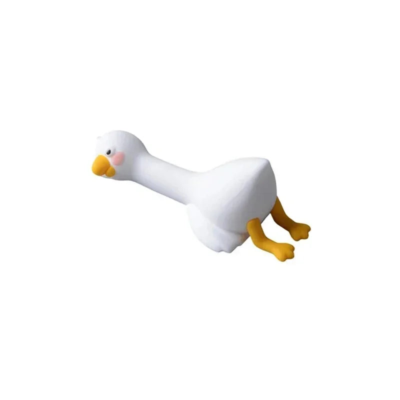 Resin Cartoon Animal Decor For Desk Car Dashboard TV Monitor Gift Idea Cute 3D Duck Figurine Mini Duck Ornament Playful Amagi