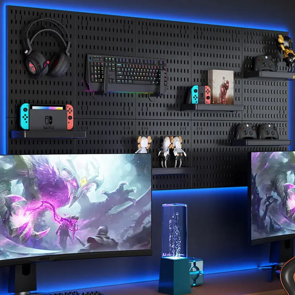 GridForge™ Modular Wall Pegboard System