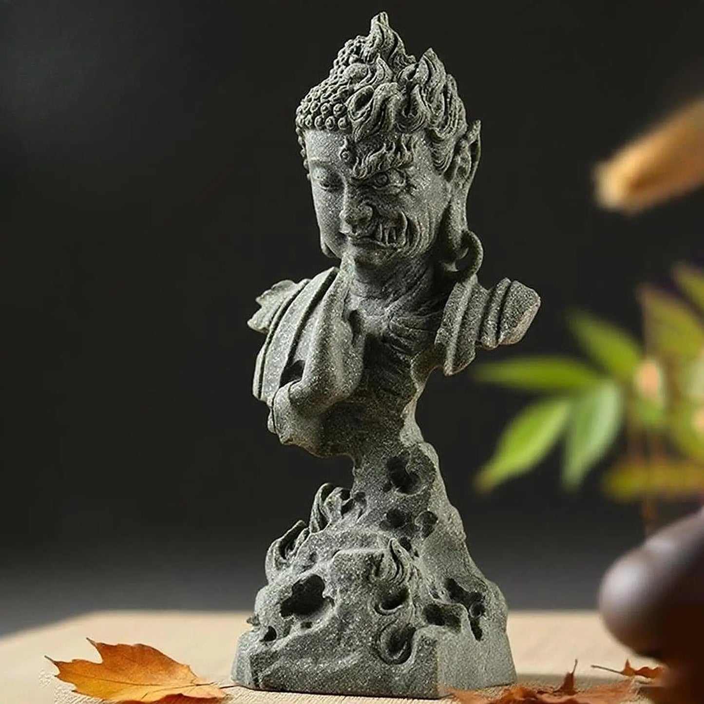 Buddha Statue Decorative Gift, Home Decor Sculpture, Tabletop Decoration Desktop Figurine for Desktop Office Bedroom Cabinets