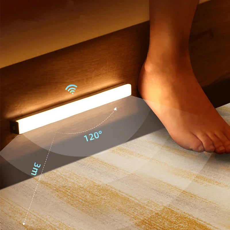 USB Rechargeable Motion Sensor LED Bar Light – Cabinet & Kitchen