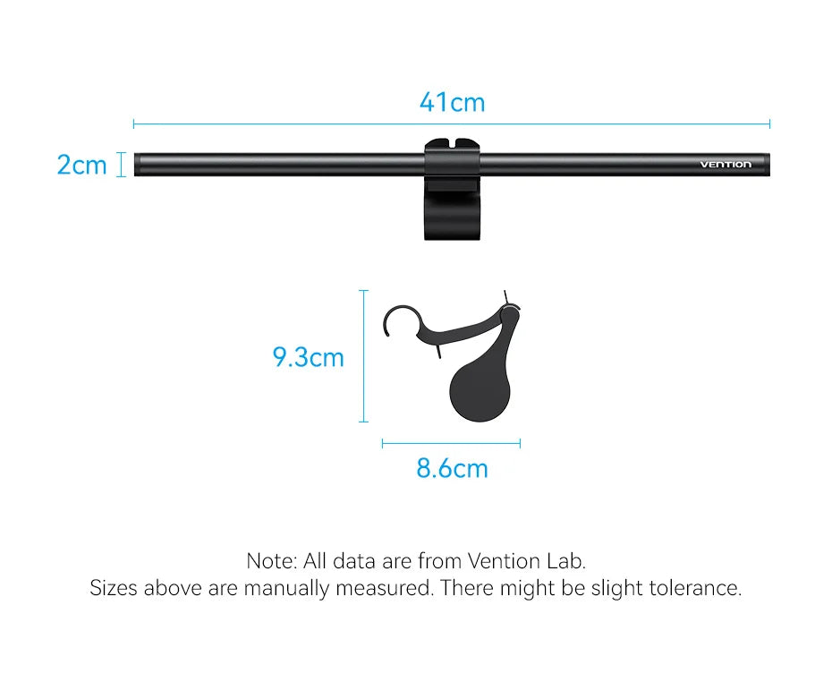 LED Monitor Light Bar – Eye Protection, 3 Color Temps, USB-C